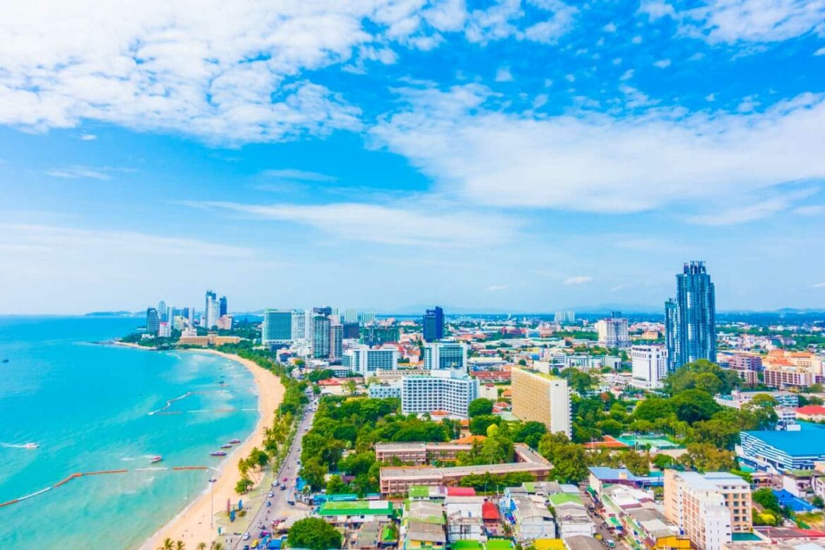 Breathtaking view of Pattaya, showcasing its beautiful landscapes and various sightseeing attractions, embodying the essence of this exquisite destination